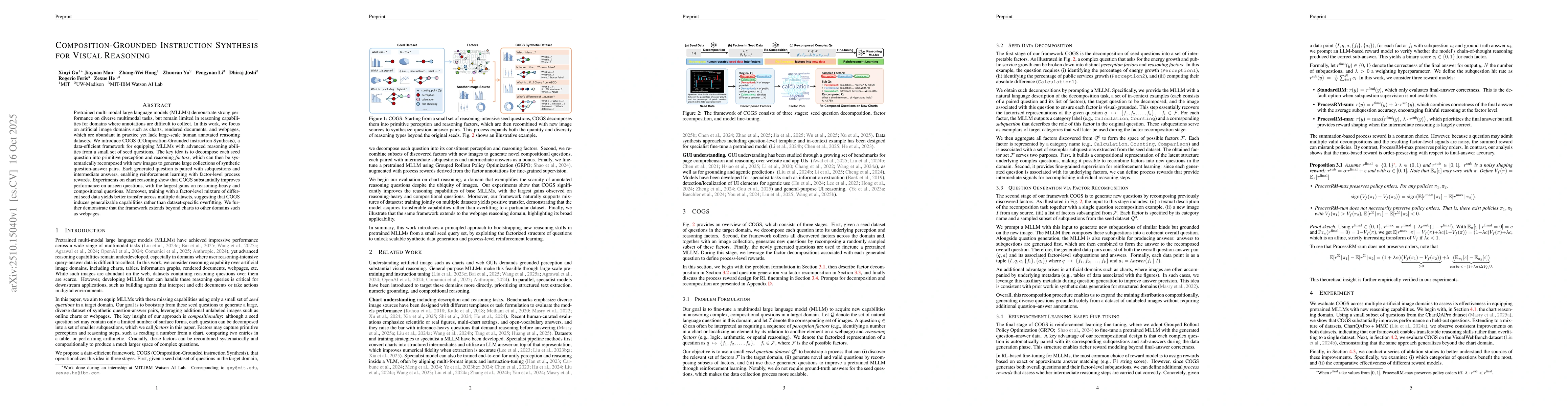 Thumbnail for Composition-Grounded Instruction Synthesis for Visual Reasoning