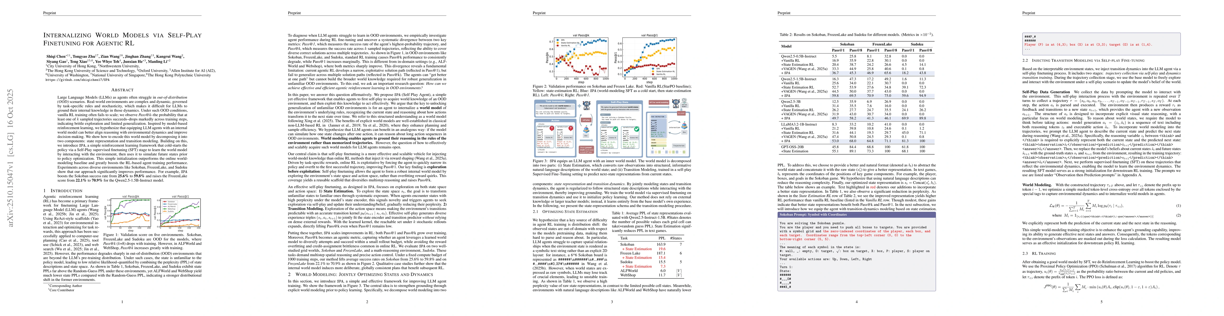 Thumbnail for Internalizing World Models via Self-Play Finetuning for Agentic RL