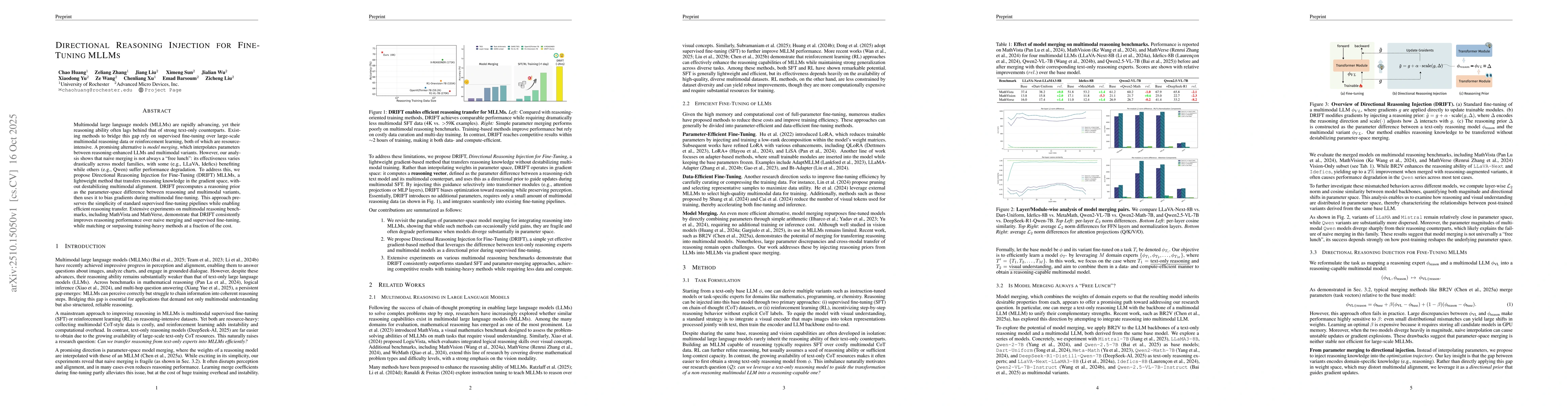 Thumbnail for Directional Reasoning Injection for Fine-Tuning MLLMs