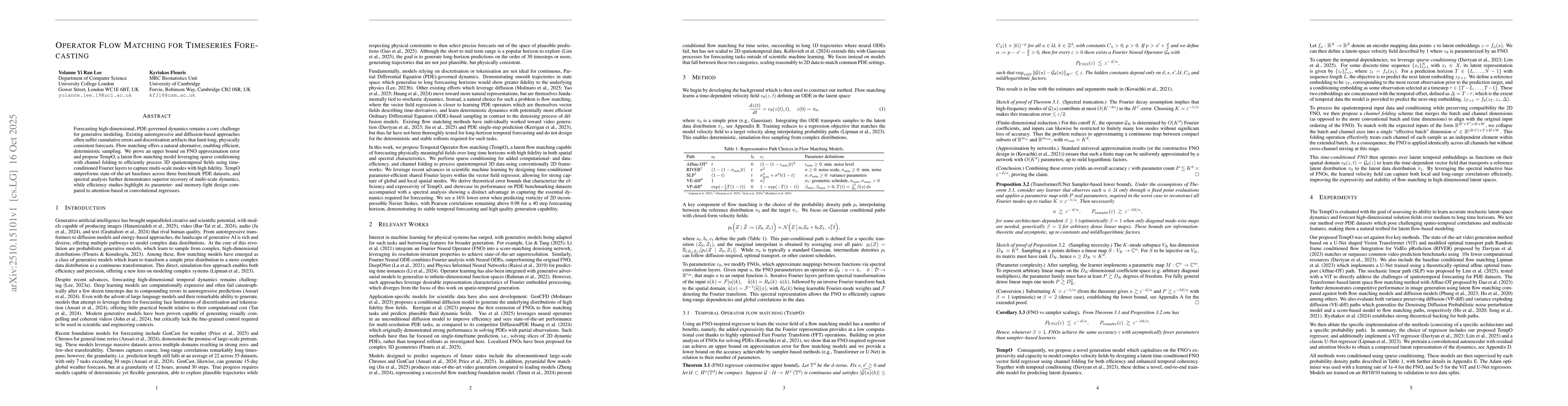 Thumbnail for Operator Flow Matching for Timeseries Forecasting