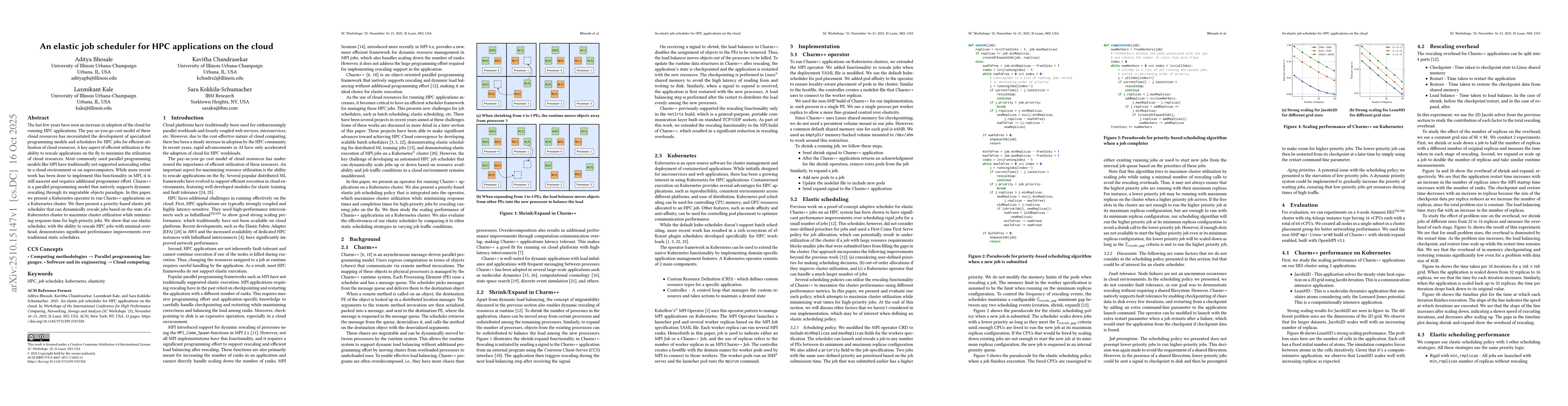 Thumbnail for An Elastic Job Scheduler for HPC Applications on the Cloud