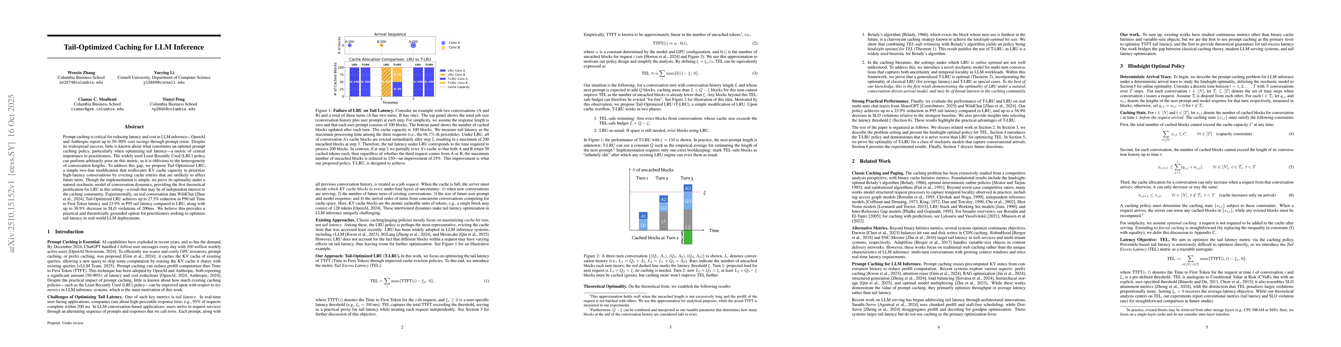 Thumbnail for Tail-Optimized Caching for LLM Inference