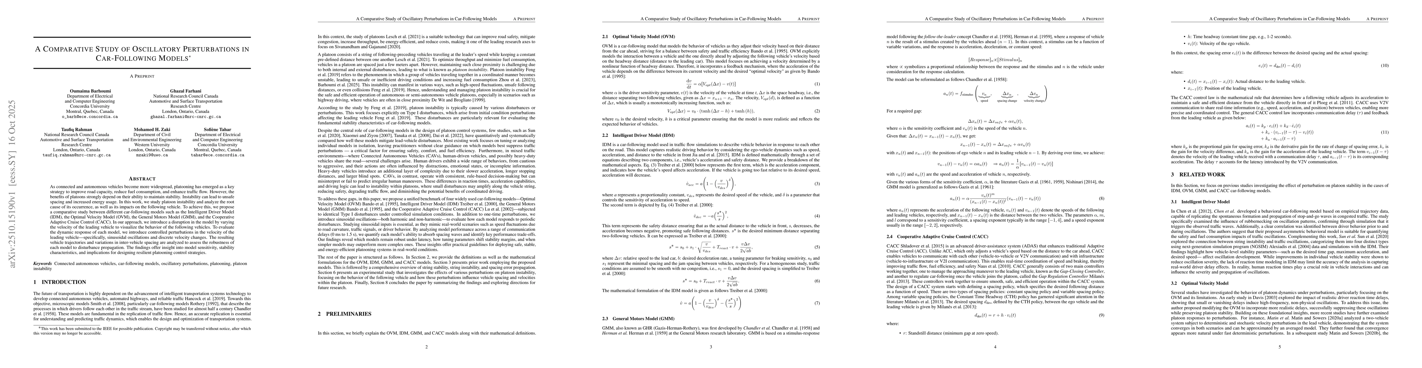 Thumbnail for A Comparative Study of Oscillatory Perturbations in Car-Following Models
