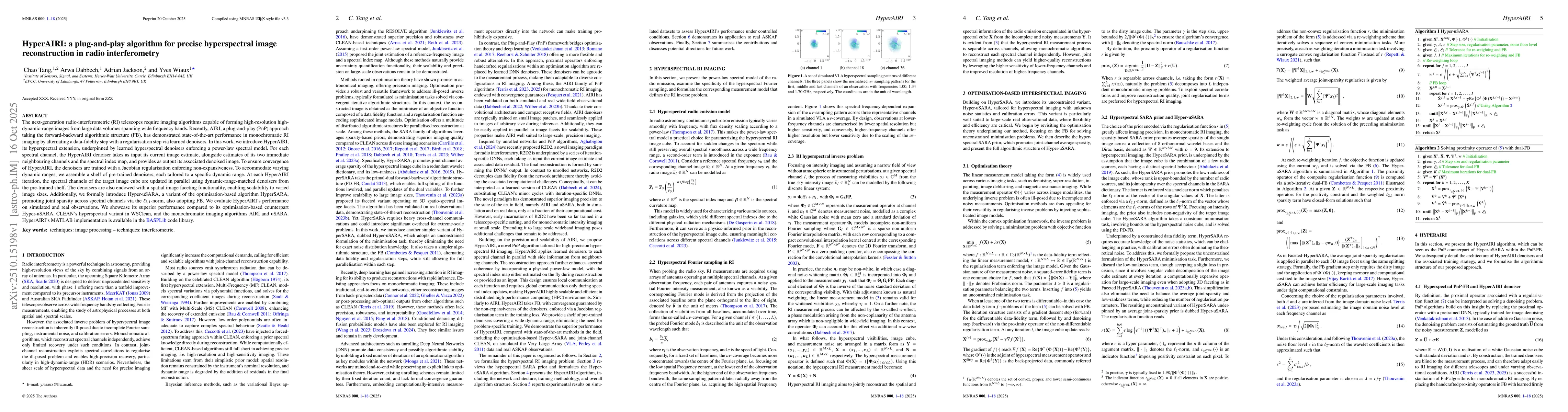 Thumbnail for HyperAIRI: a plug-and-play algorithm for precise hyperspectral image
  reconstruction in radio interferometry