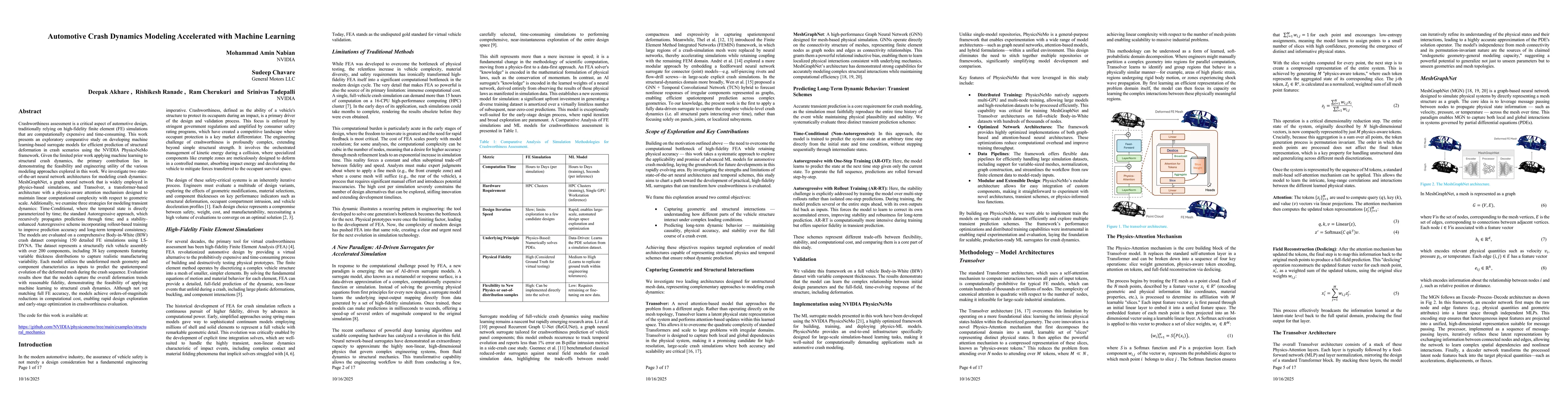 Thumbnail for Automotive Crash Dynamics Modeling Accelerated with Machine Learning