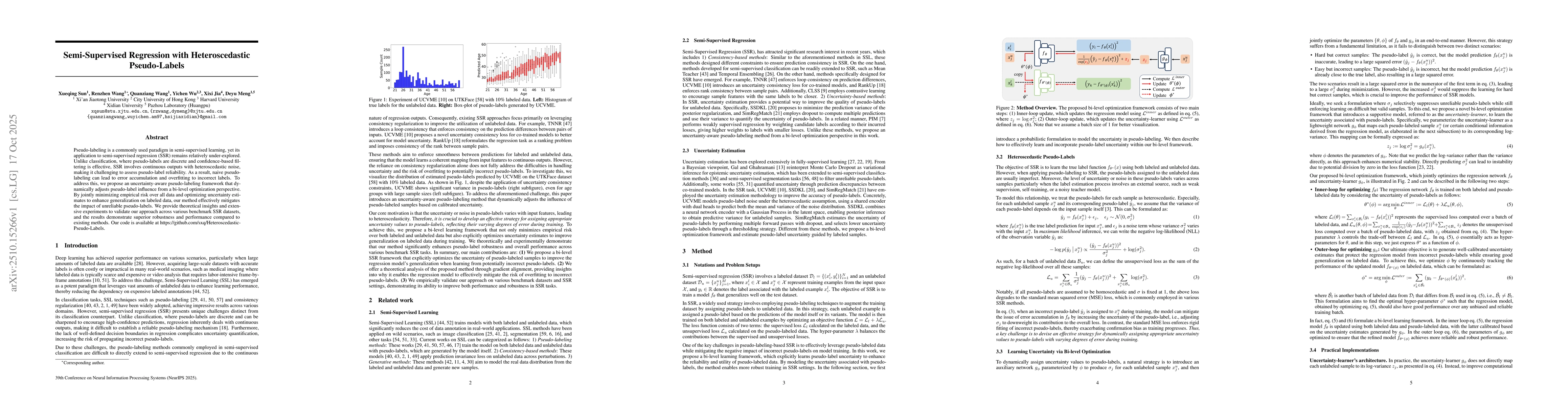 Thumbnail for Semi-Supervised Regression with Heteroscedastic Pseudo-Labels