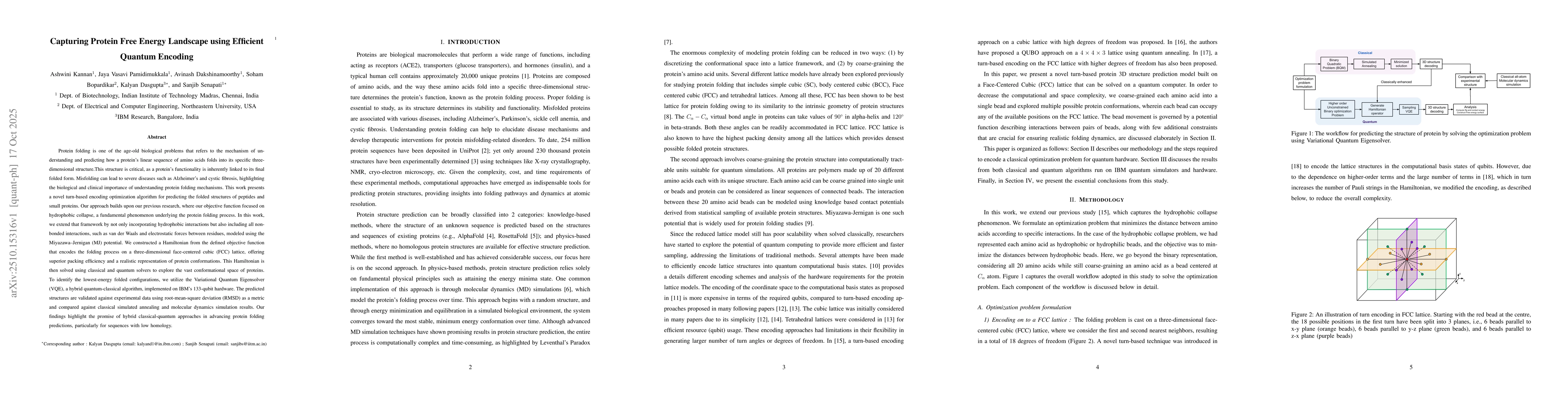 Thumbnail for Capturing Protein Free Energy Landscape using Efficient Quantum Encoding