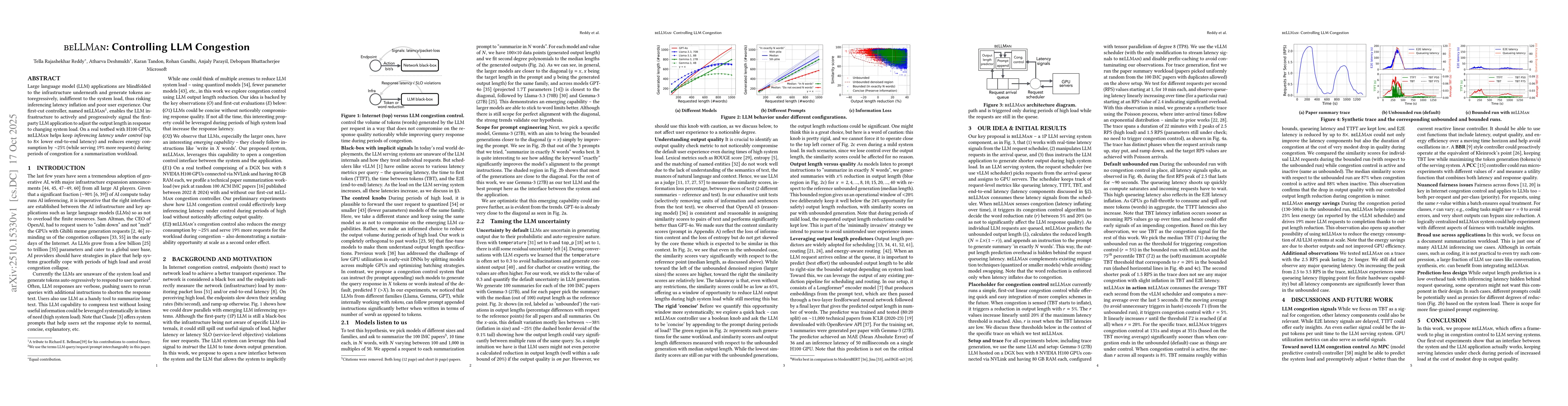 Thumbnail for BeLLMan: Controlling LLM Congestion