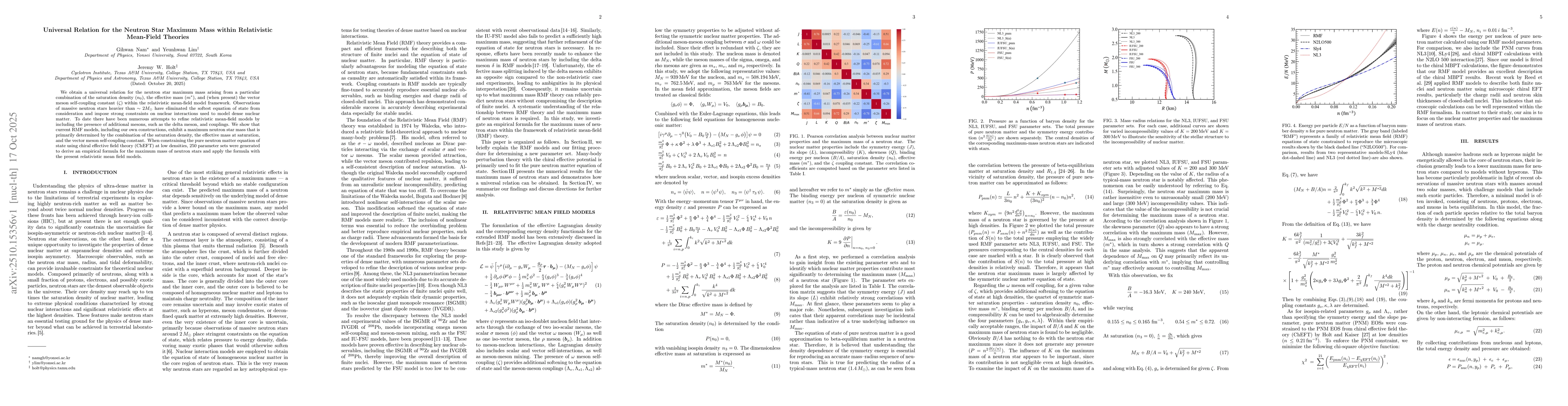 Thumbnail for Universal Relation for the Neutron Star Maximum Mass within Relativistic
  Mean-Field Theories