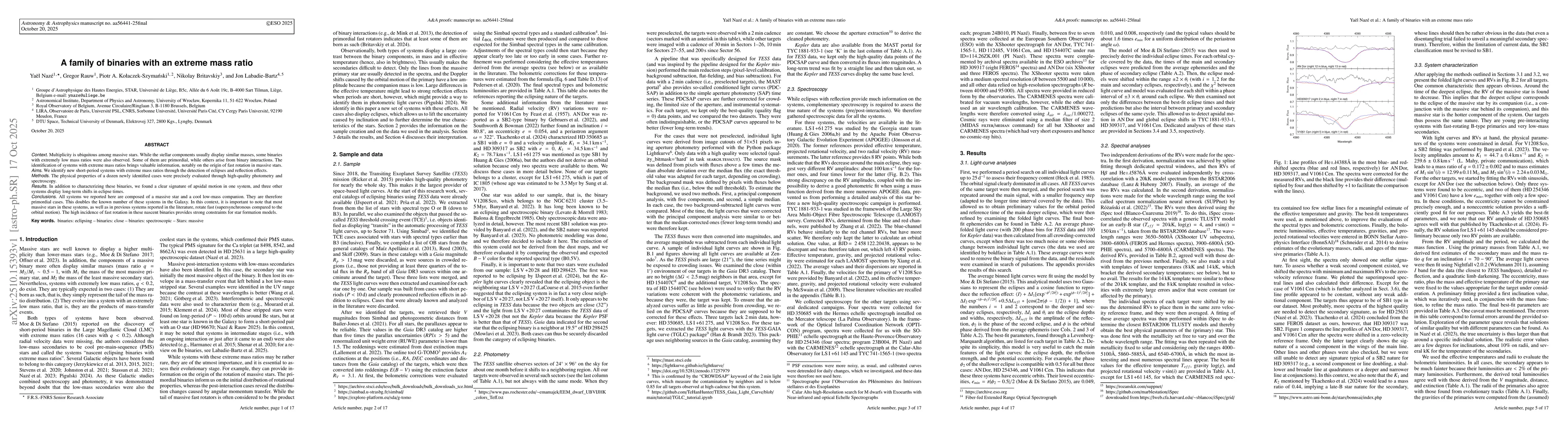 Thumbnail for A family of binaries with an extreme mass ratio