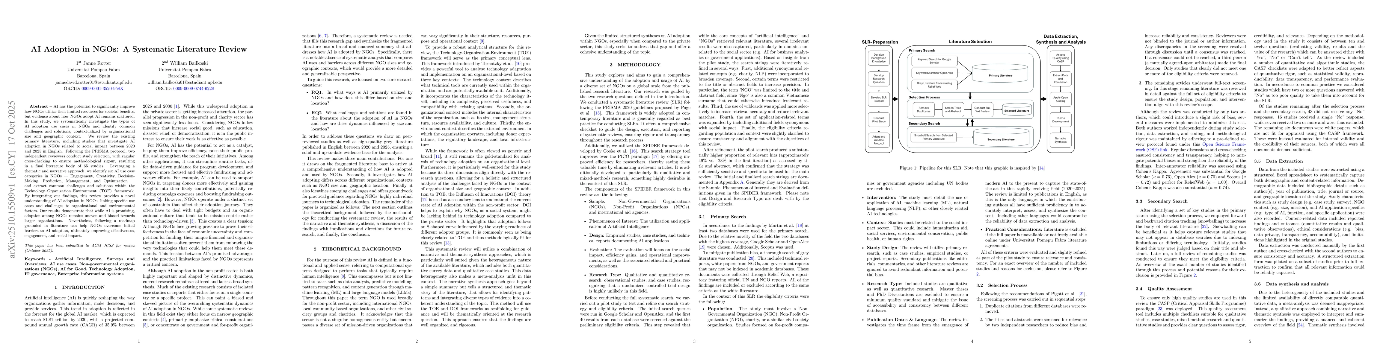 Thumbnail for AI Adoption in NGOs: A Systematic Literature Review