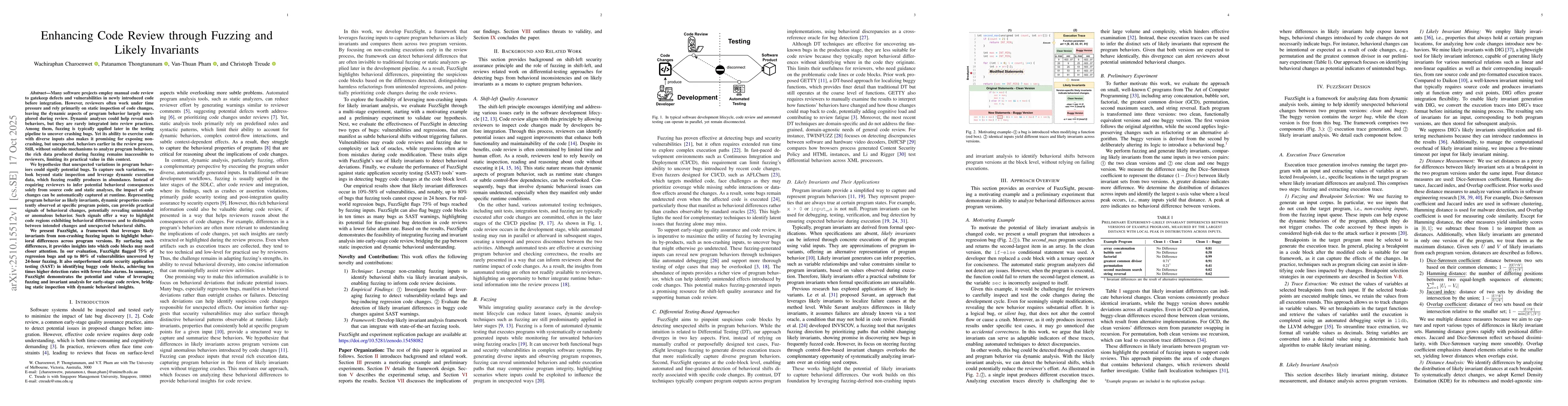 Thumbnail for Enhancing Code Review through Fuzzing and Likely Invariants