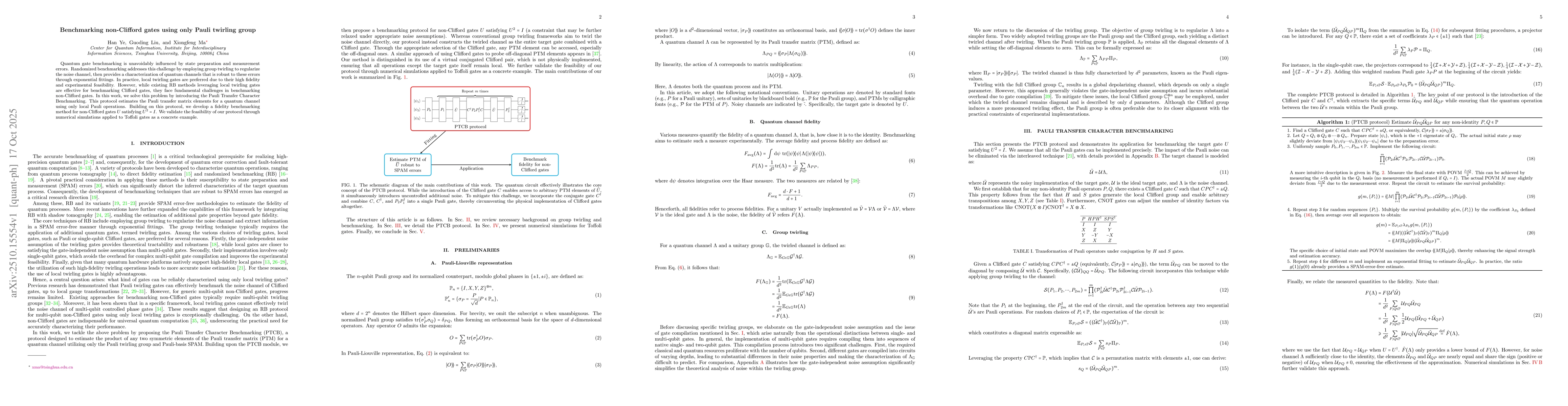 Thumbnail for Benchmarking non-Clifford gates using only Pauli twirling group