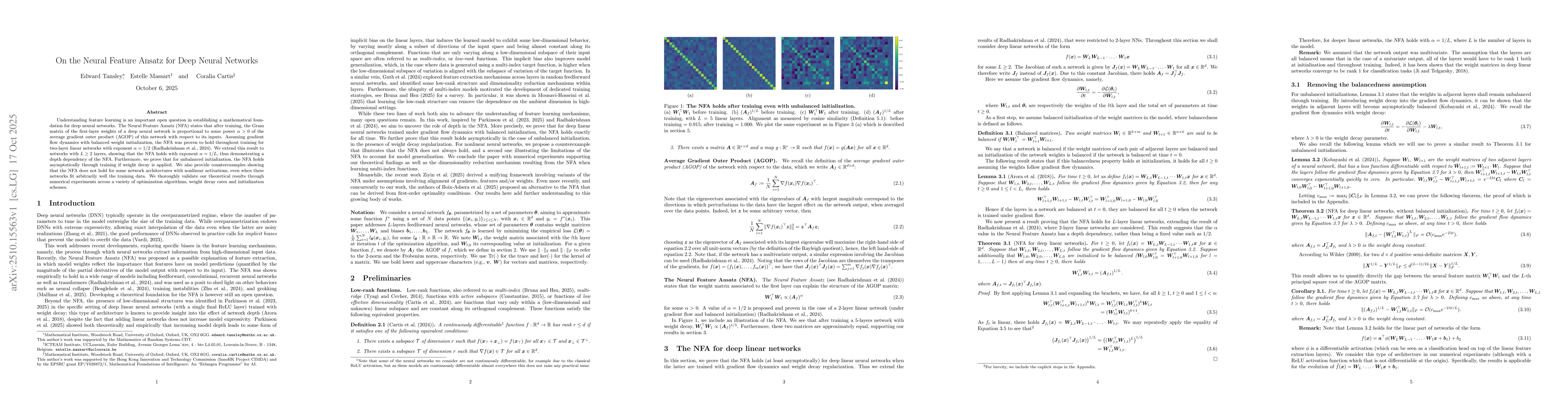 Thumbnail for On the Neural Feature Ansatz for Deep Neural Networks