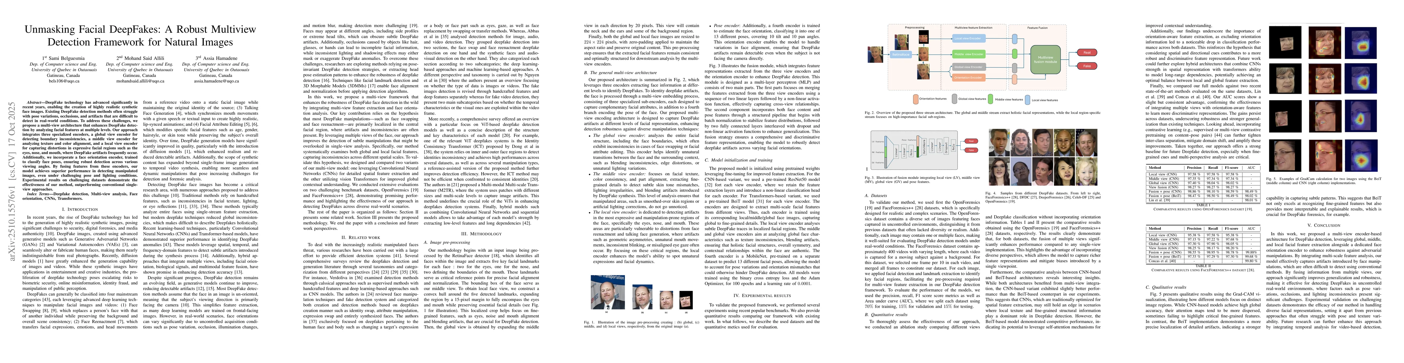 Thumbnail for Unmasking Facial DeepFakes: A Robust Multiview Detection Framework for
  Natural Images