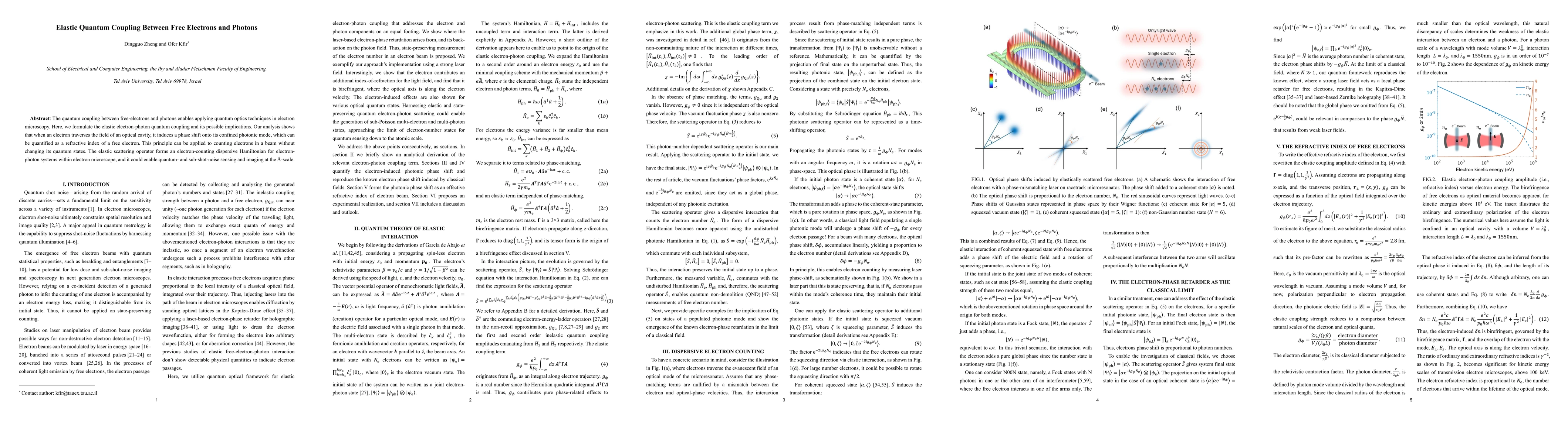 Thumbnail for Elastic Quantum Coupling Between Free Electrons and Photons