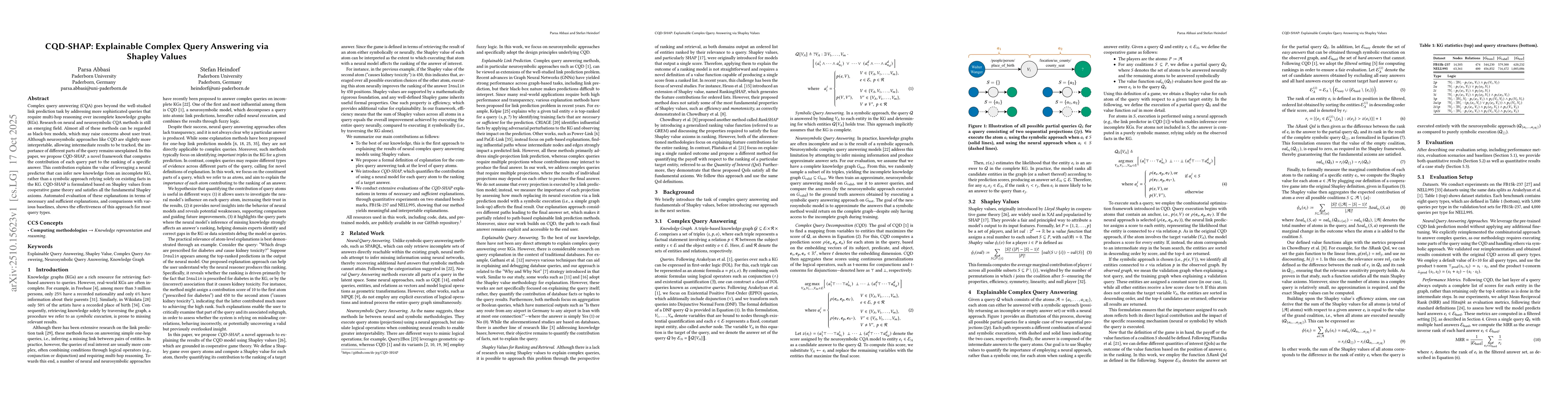 Thumbnail for CQD-SHAP: Explainable Complex Query Answering via Shapley Values
