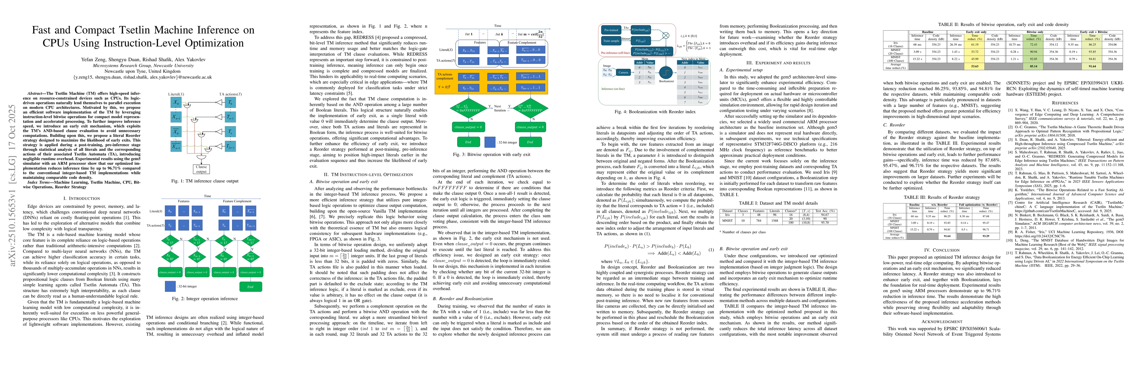 Thumbnail for Fast and Compact Tsetlin Machine Inference on CPUs Using
  Instruction-Level Optimization