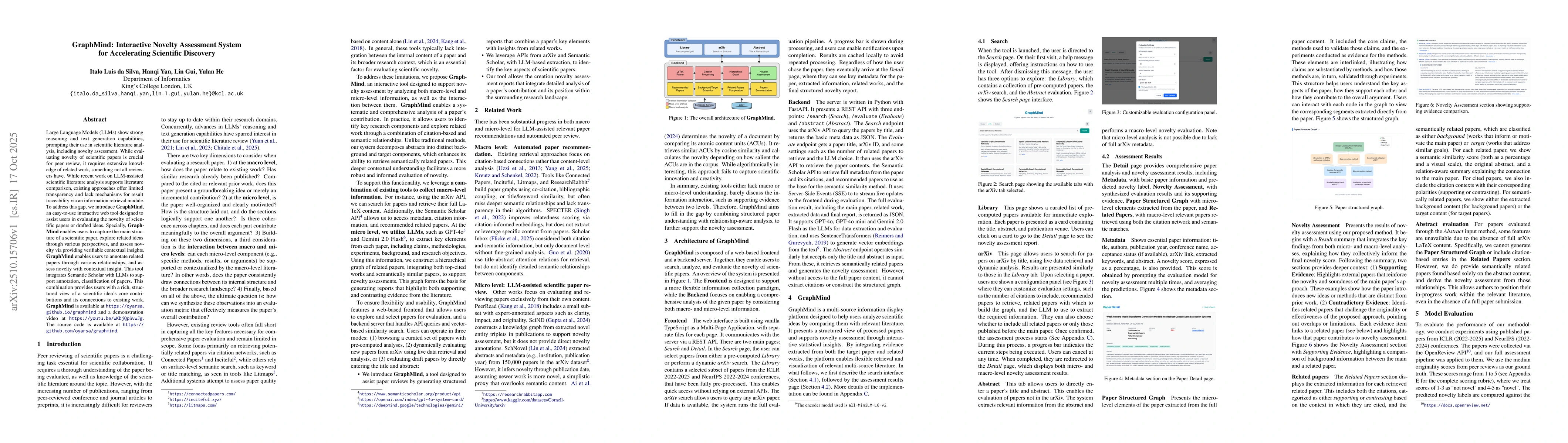 Thumbnail for GraphMind: Interactive Novelty Assessment System for Accelerating
  Scientific Discovery