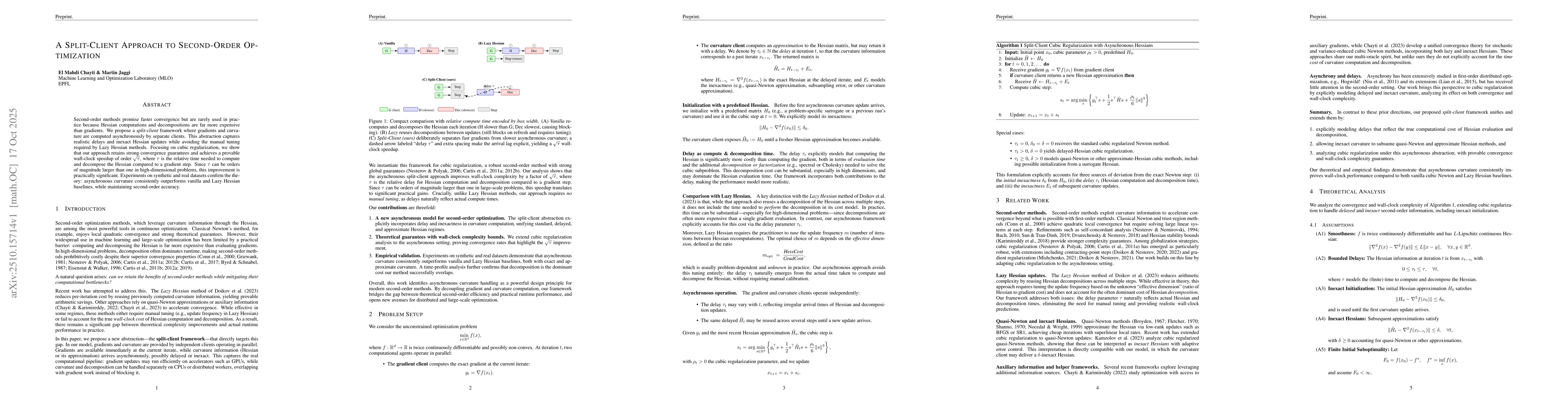 Thumbnail for A Split-Client Approach to Second-Order Optimization