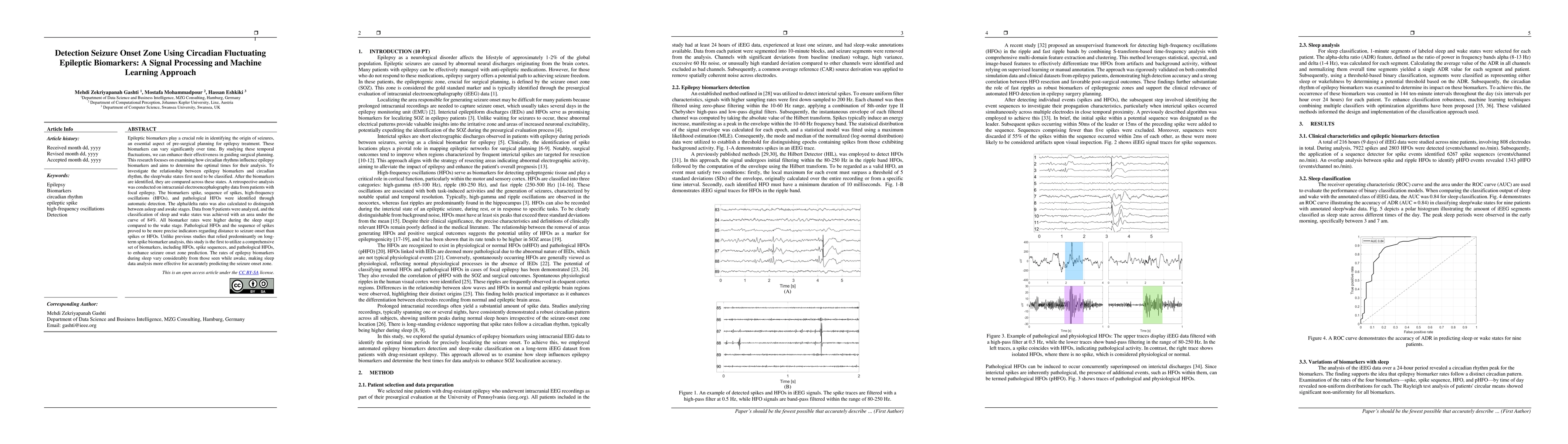Thumbnail for Detection Seizure Onset Zone Using Circadian Fluctuating Epileptic
  Biomarkers: A Signal Processing and Machine Learning Approach