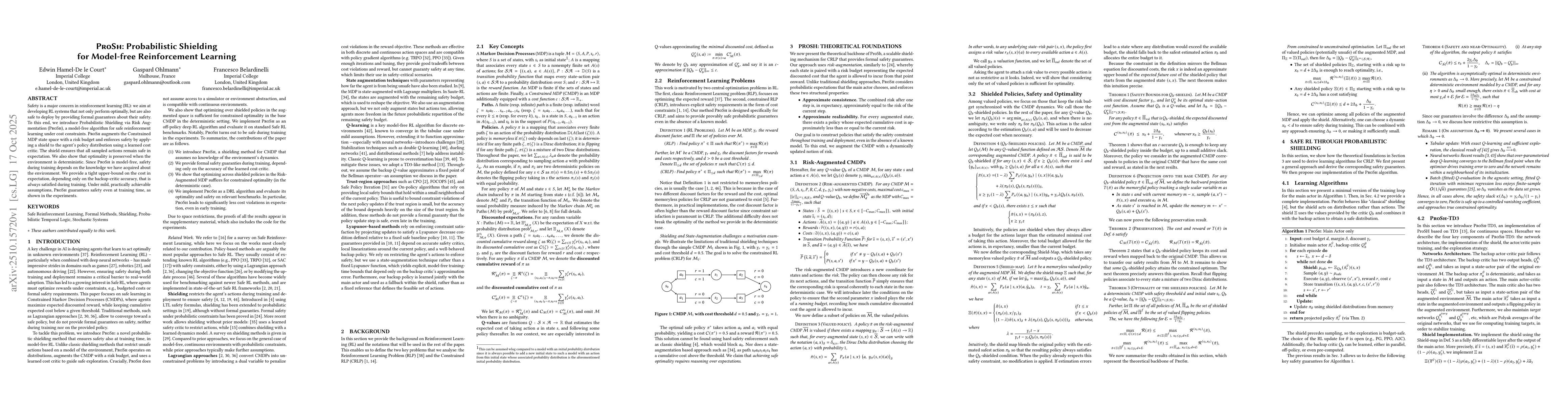 Thumbnail for ProSh: Probabilistic Shielding for Model-free Reinforcement Learning