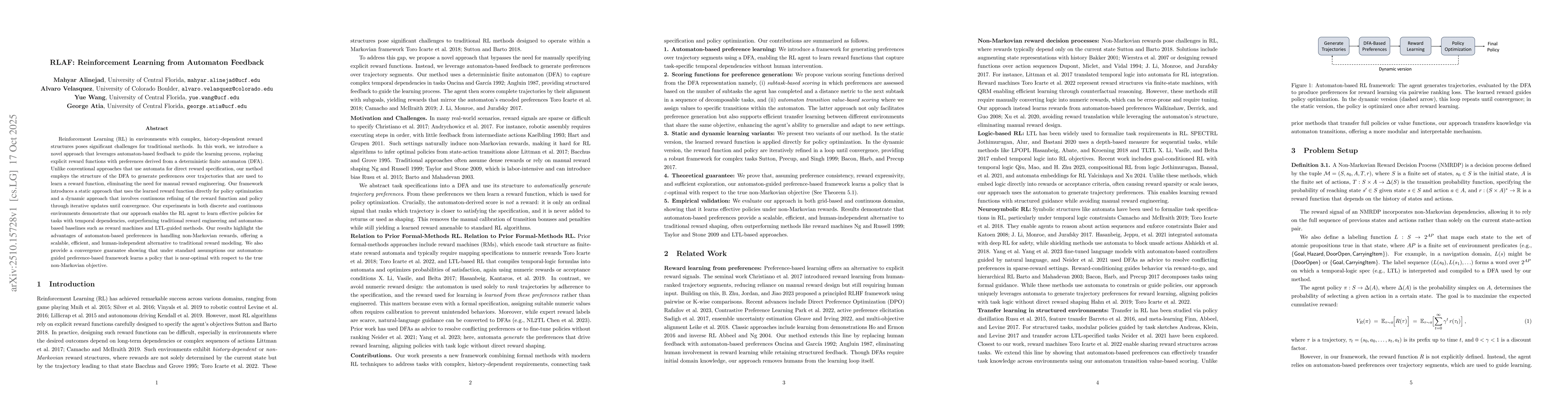 Thumbnail for RLAF: Reinforcement Learning from Automaton Feedback