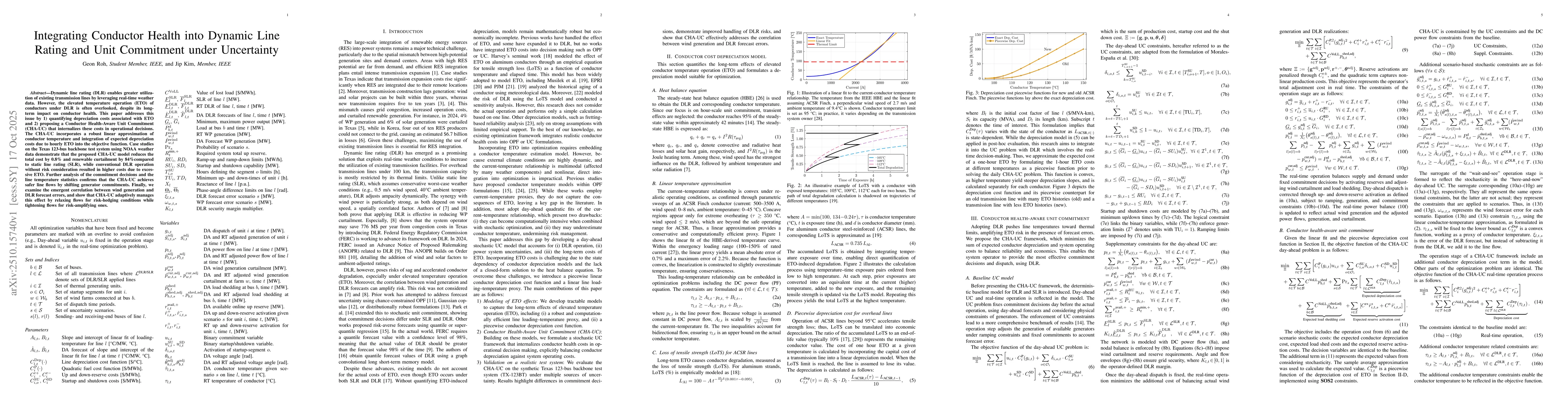 Thumbnail for Integrating Conductor Health into Dynamic Line Rating and Unit
  Commitment under Uncertainty