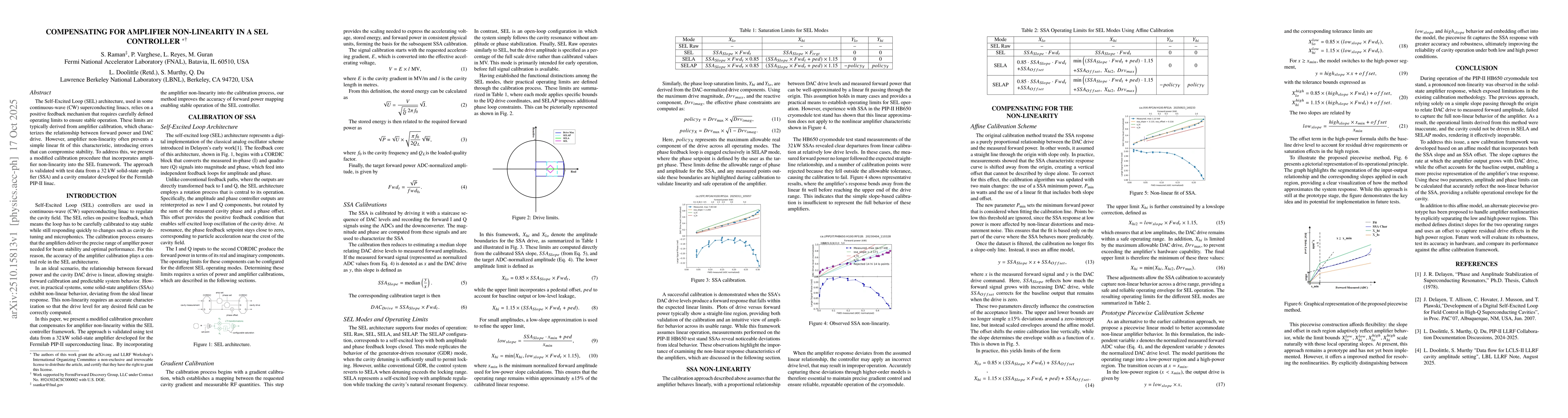 Thumbnail for Compensating for Amplifier Non-Linearity in a SEL Controller