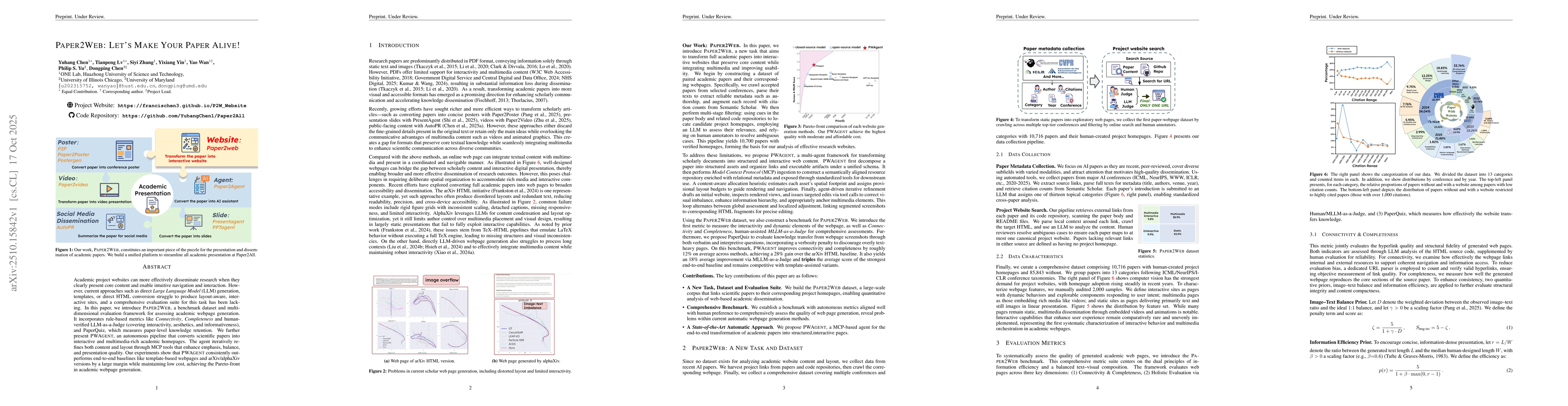 Thumbnail for Paper2Web: Let's Make Your Paper Alive!