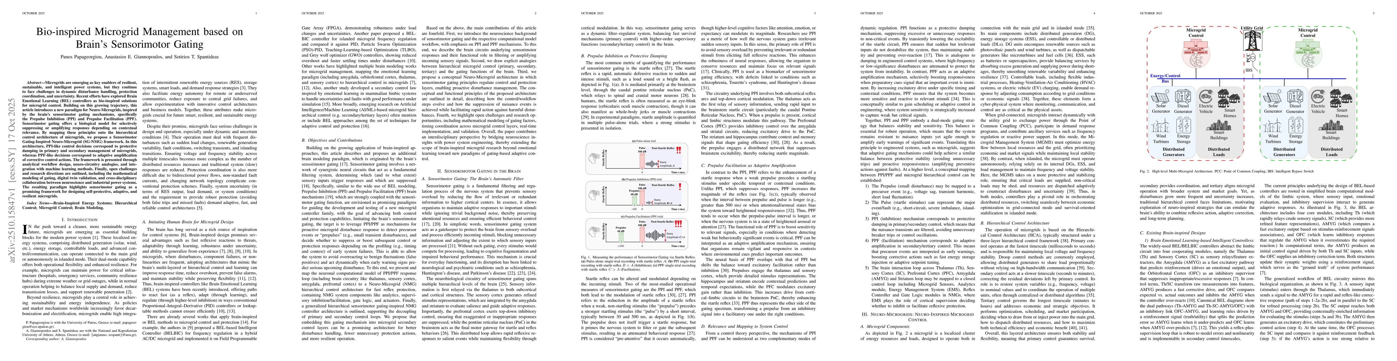 Thumbnail for Bio-inspired Microgrid Management based on Brain's Sensorimotor Gating