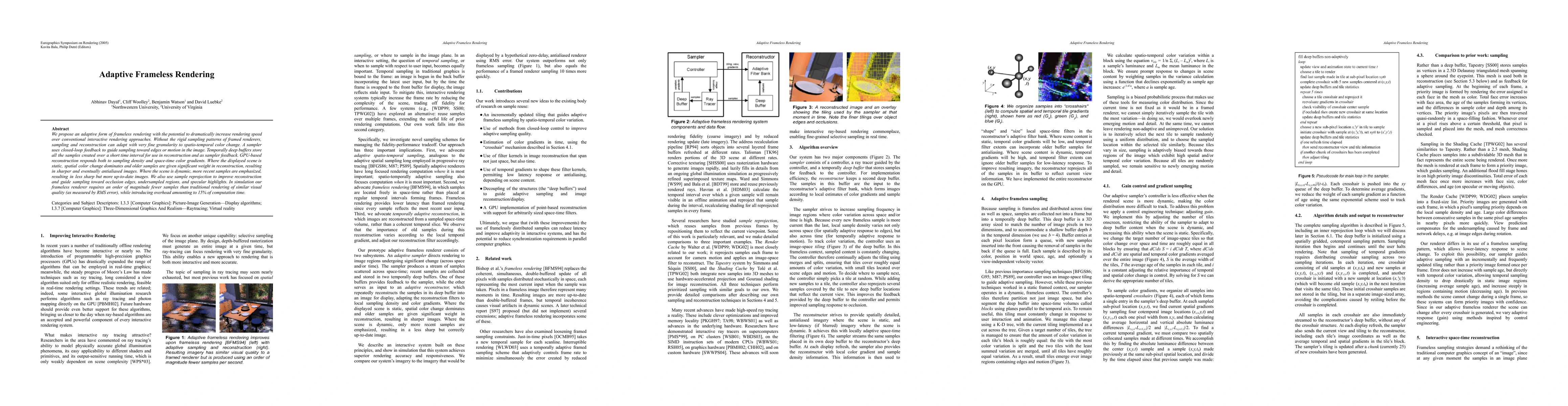 Thumbnail for Adaptive Frameless Rendering