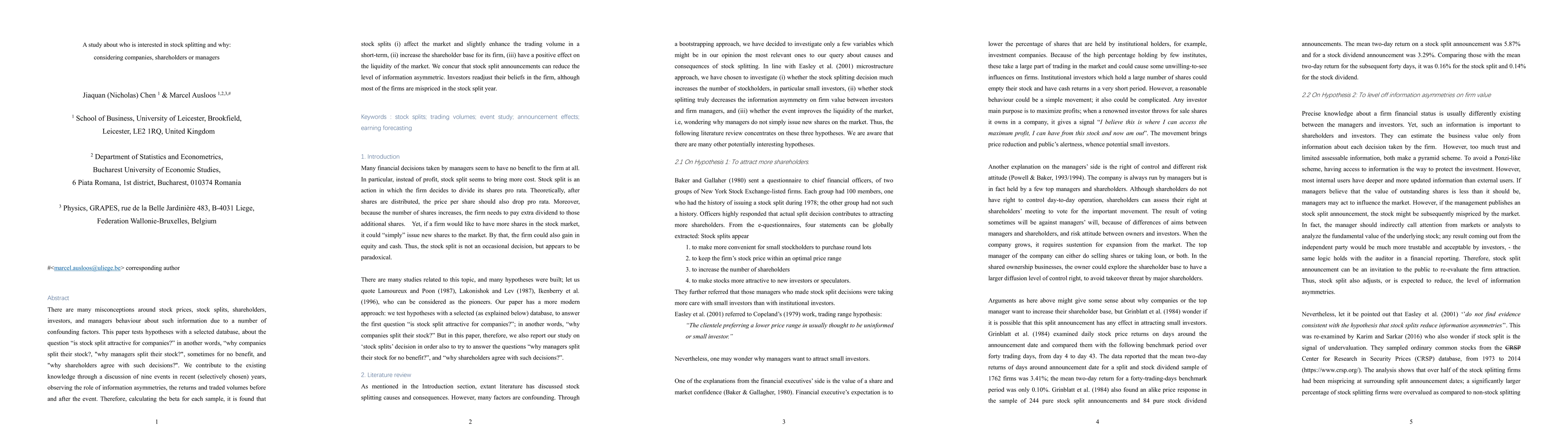 Thumbnail for A study about who is interested in stock splitting and why: considering
  companies, shareholders or managers