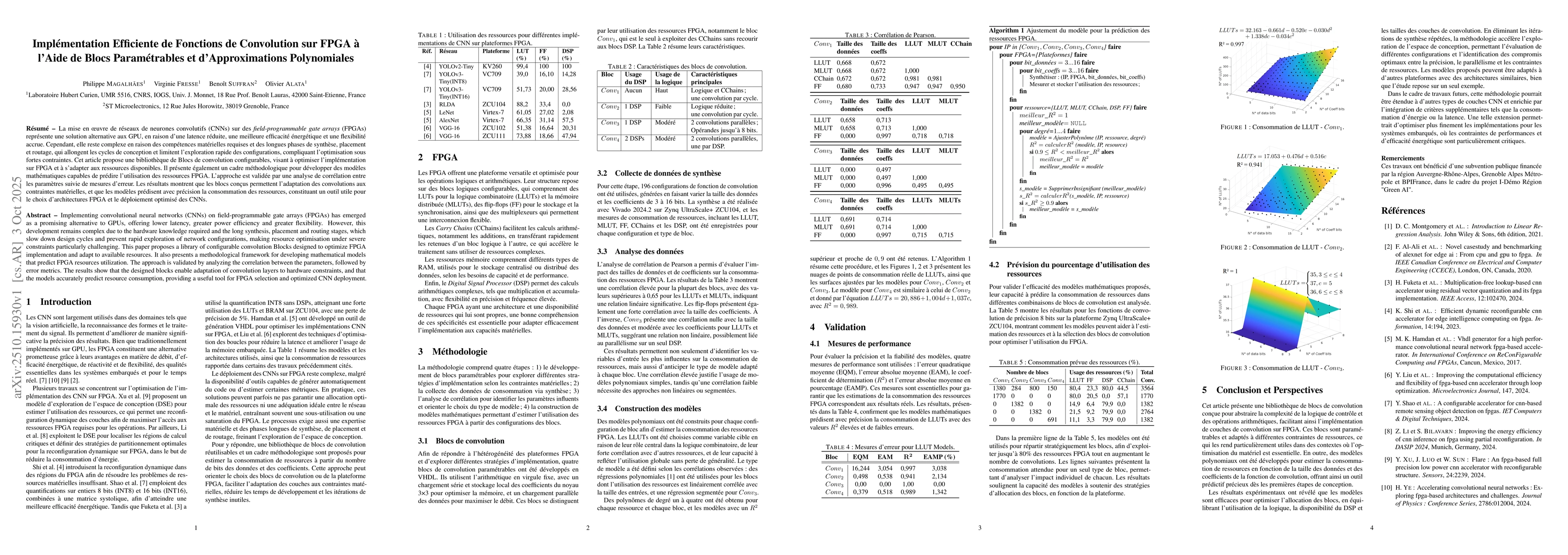 Thumbnail for Implémentation Efficiente de Fonctions de Convolution sur FPGA à
  l'Aide de Blocs Paramétrables et d'Approximations Polynomiales