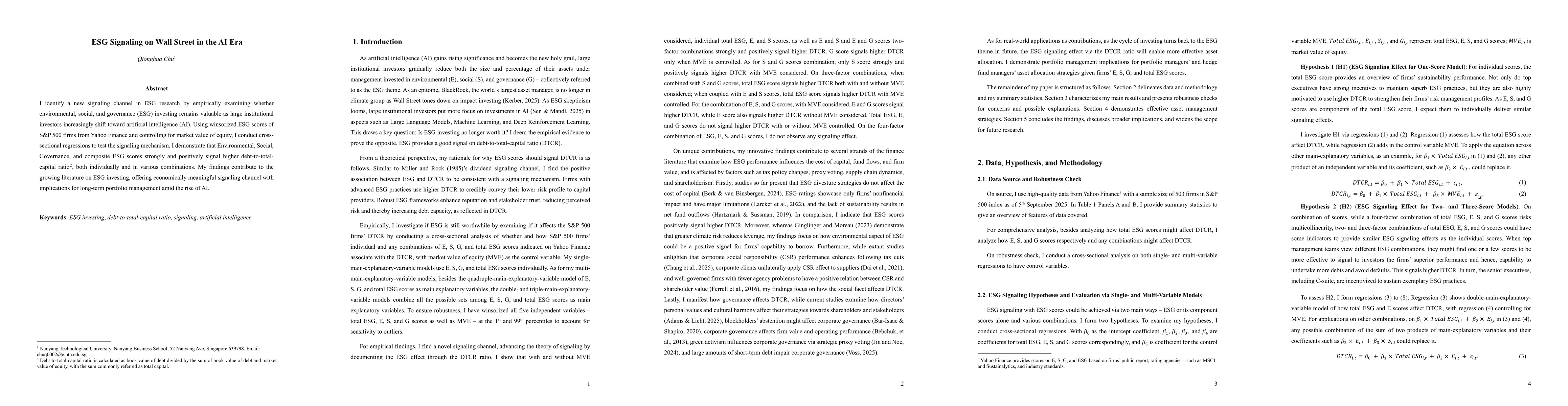 Thumbnail for ESG Signaling on Wall Street in the AI Era