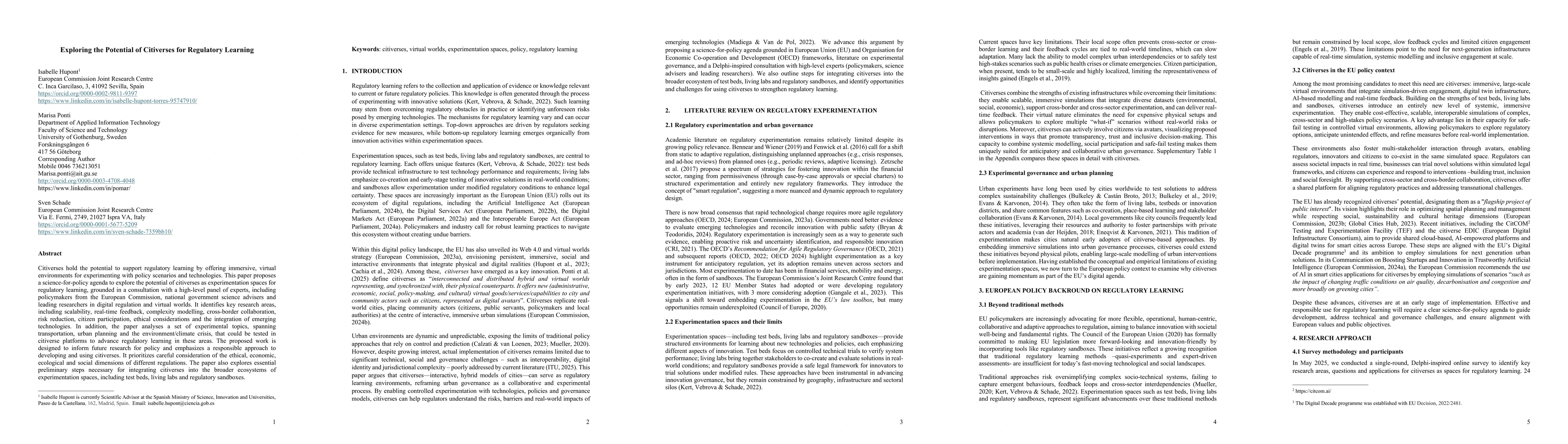 Thumbnail for Exploring the Potential of Citiverses for Regulatory Learning