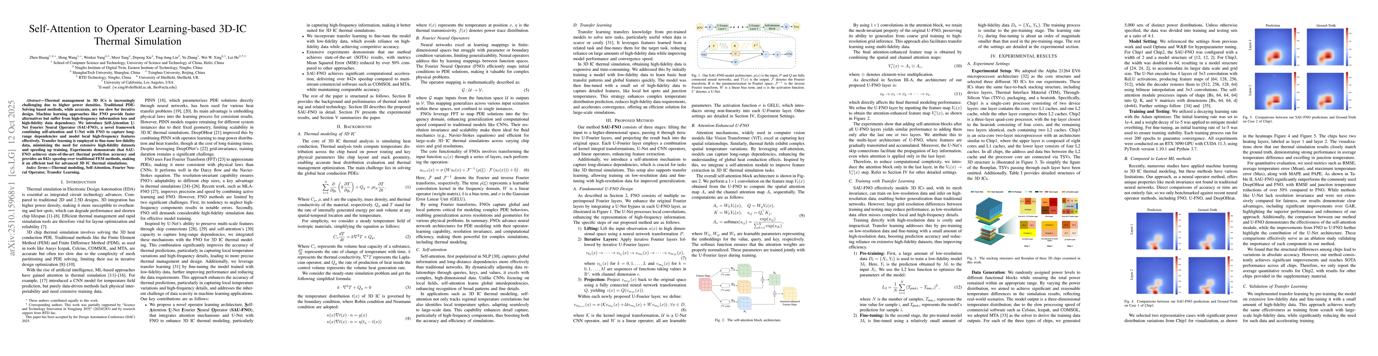 Thumbnail for Self-Attention to Operator Learning-based 3D-IC Thermal Simulation