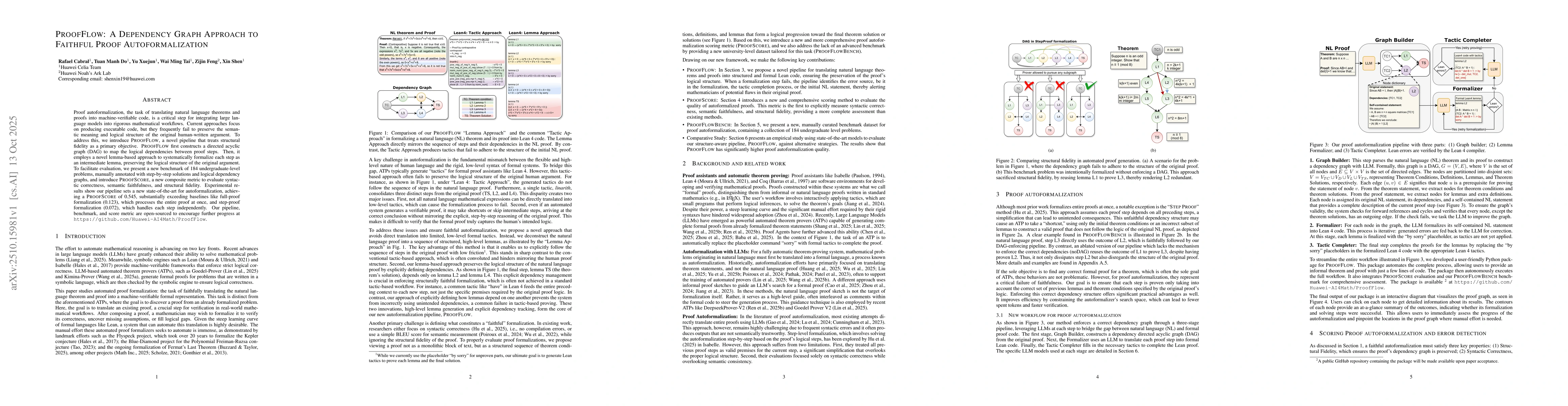 Thumbnail for ProofFlow: A Dependency Graph Approach to Faithful Proof
  Autoformalization