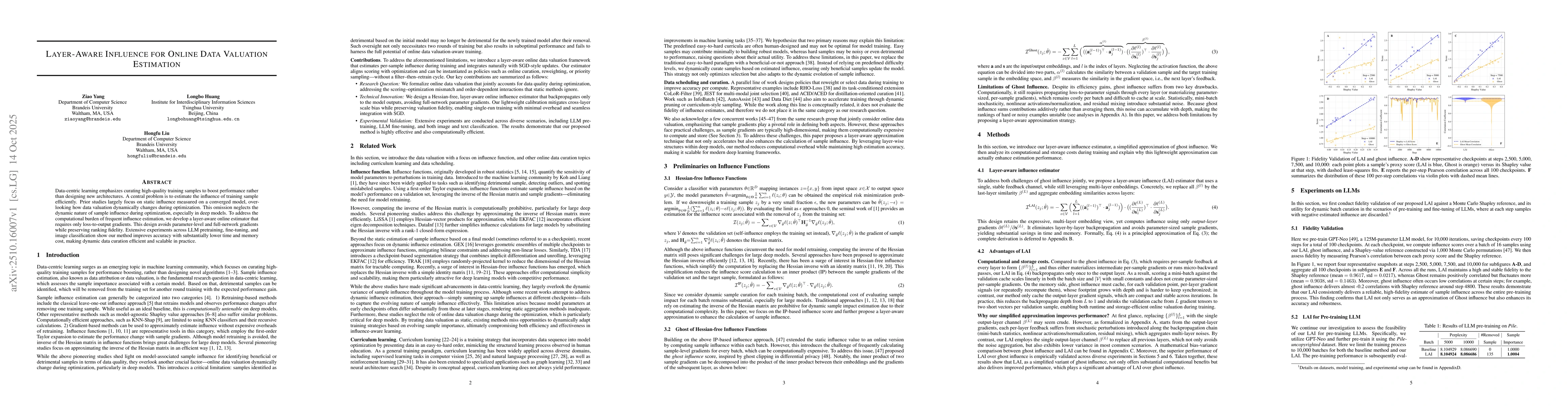 Thumbnail for Layer-Aware Influence for Online Data Valuation Estimation