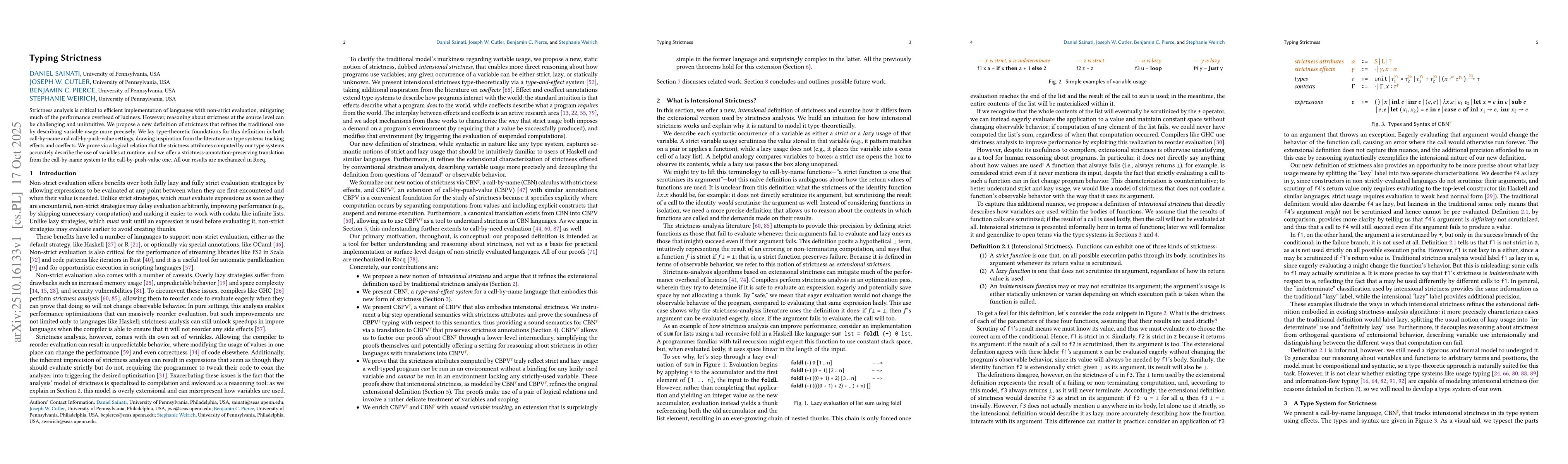 Thumbnail for Typing Strictness (Extended Version)