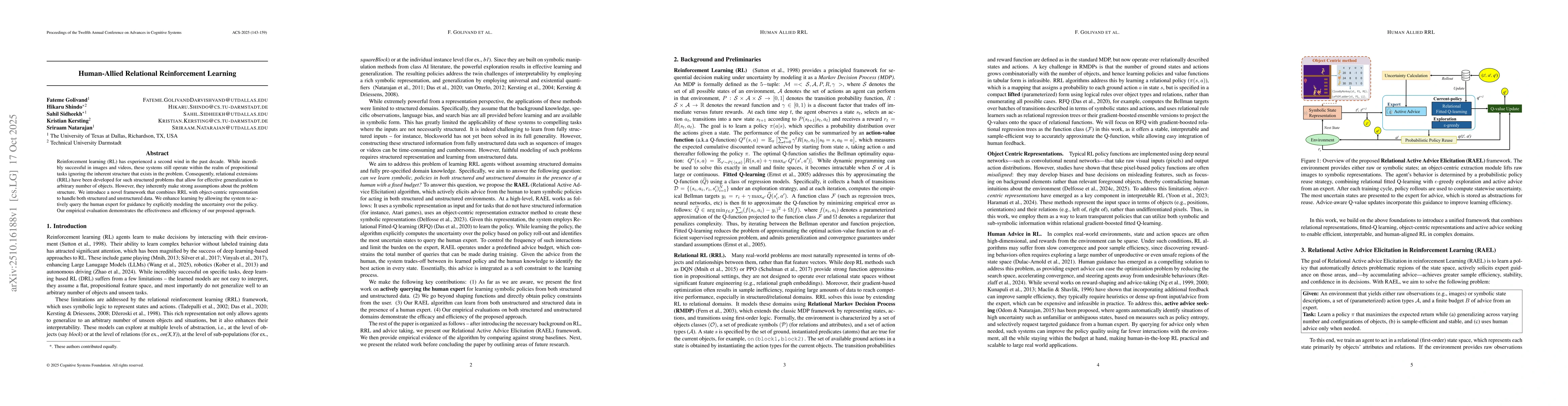 Thumbnail for Human-Allied Relational Reinforcement Learning