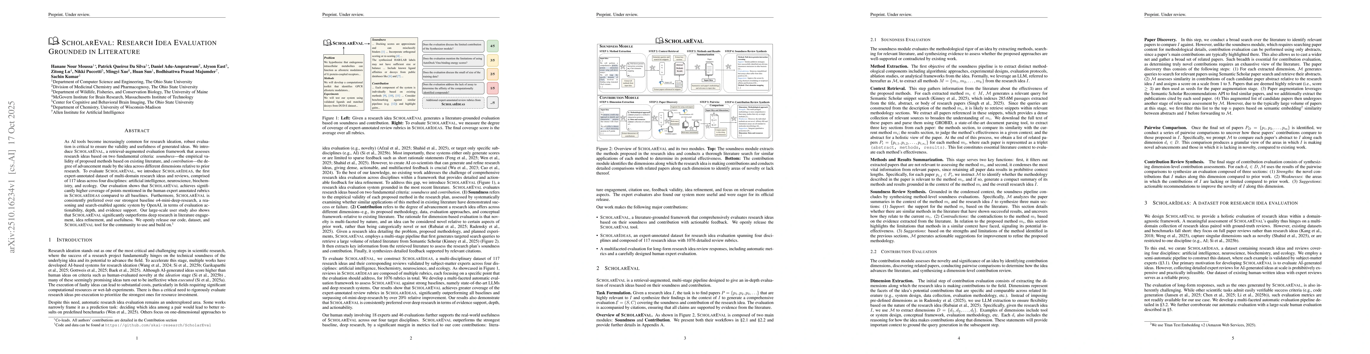 Thumbnail for ScholarEval: Research Idea Evaluation Grounded in Literature