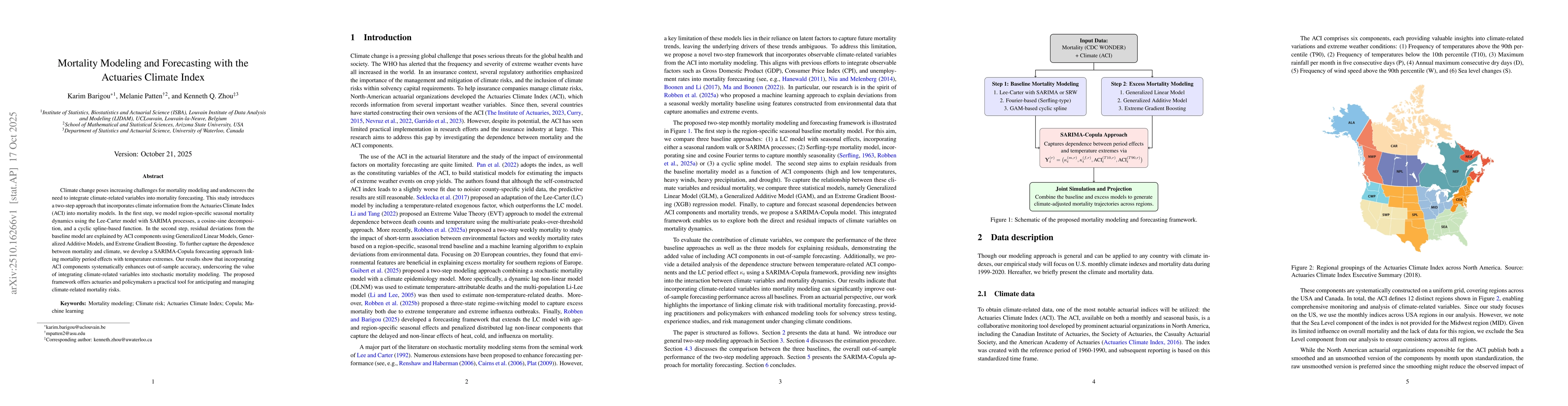 Thumbnail for Mortality Modeling and Forecasting with the Actuaries Climate Index