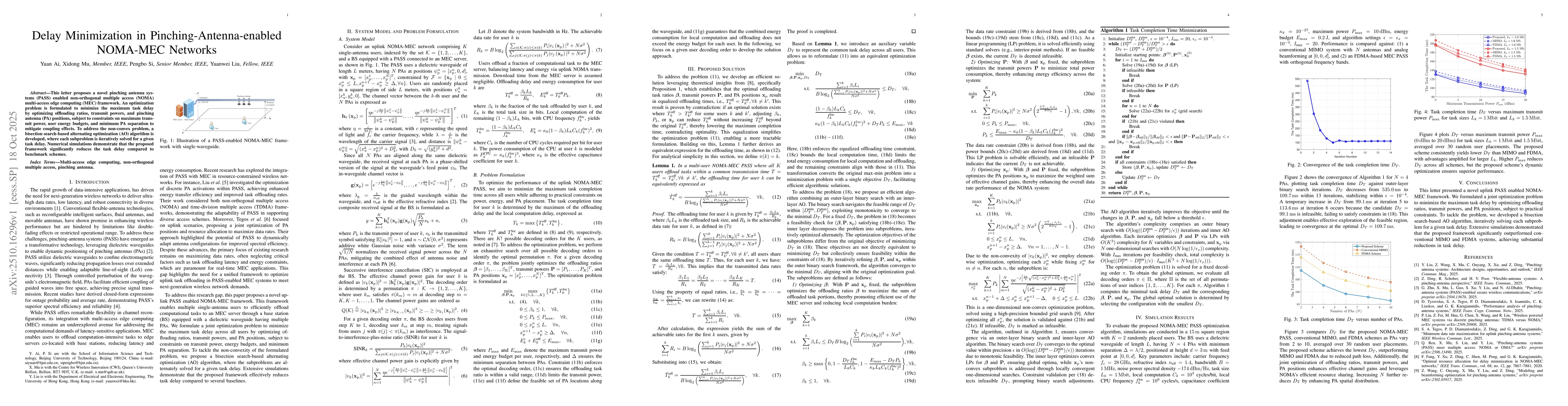 Thumbnail for Delay Minimization in Pinching-Antenna-enabled NOMA-MEC Networks