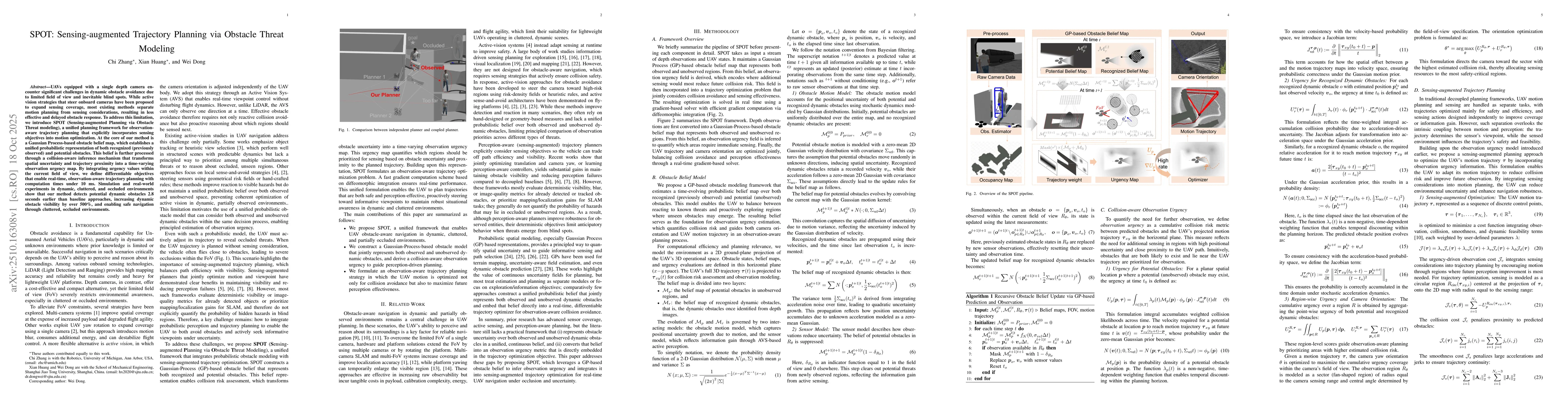 Thumbnail for SPOT: Sensing-augmented Trajectory Planning via Obstacle Threat Modeling