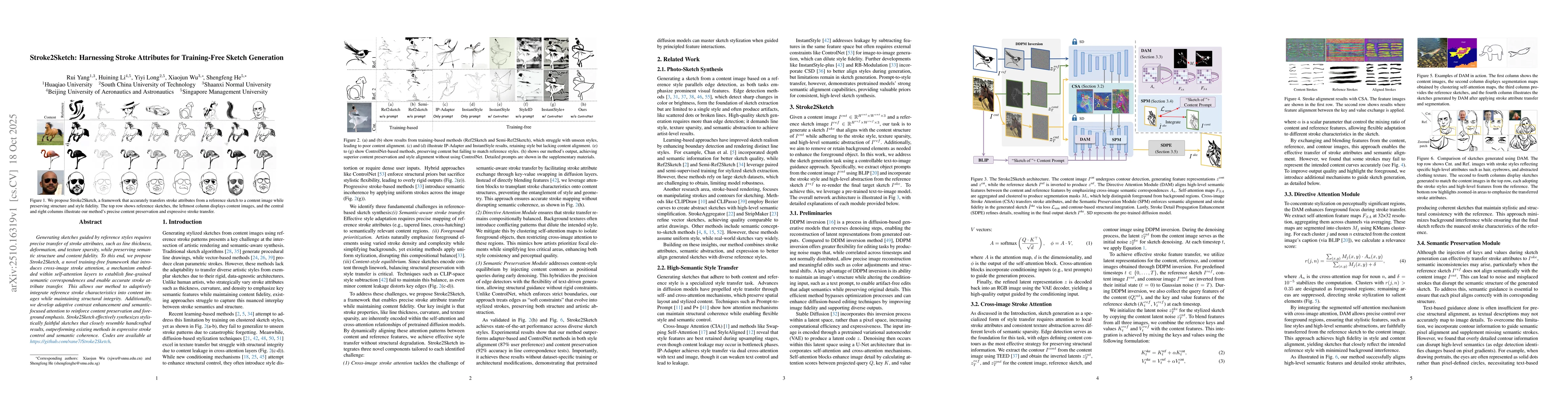 Thumbnail for Stroke2Sketch: Harnessing Stroke Attributes for Training-Free Sketch
  Generation
