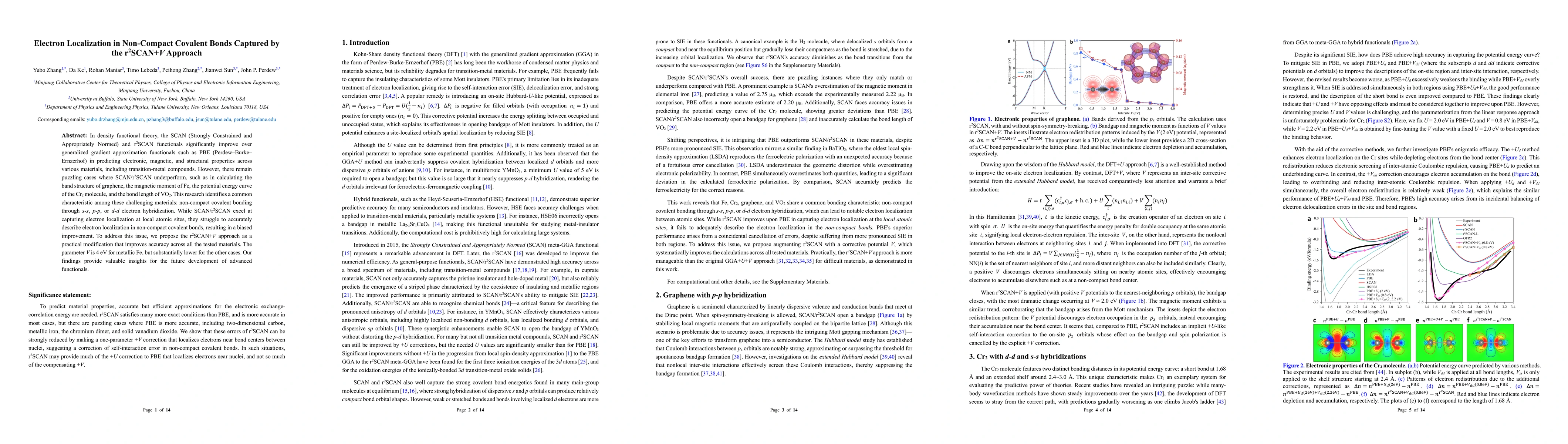 Thumbnail for Electron Localization in Non-Compact Covalent Bonds Captured by the
  r2SCAN+V Approach