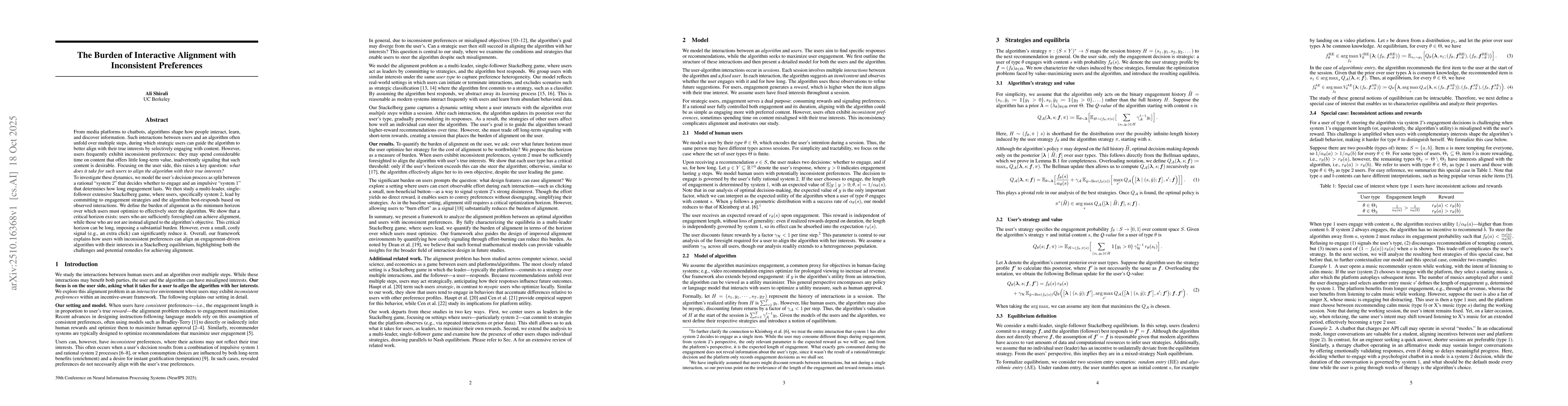 Thumbnail for The Burden of Interactive Alignment with Inconsistent Preferences