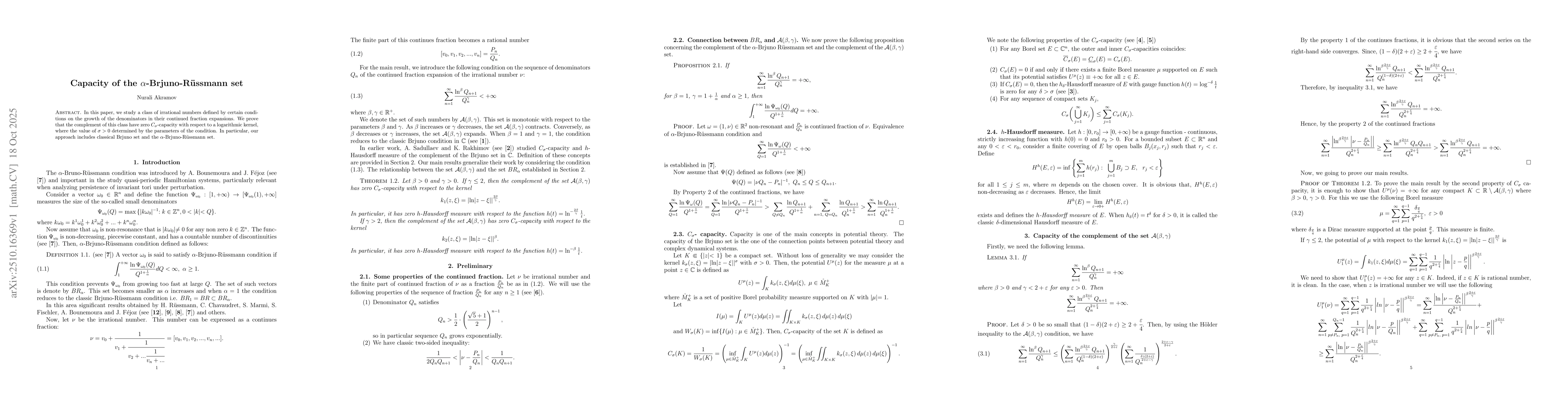 Thumbnail for Capacity of the α-Brjuno-Rüssmann set