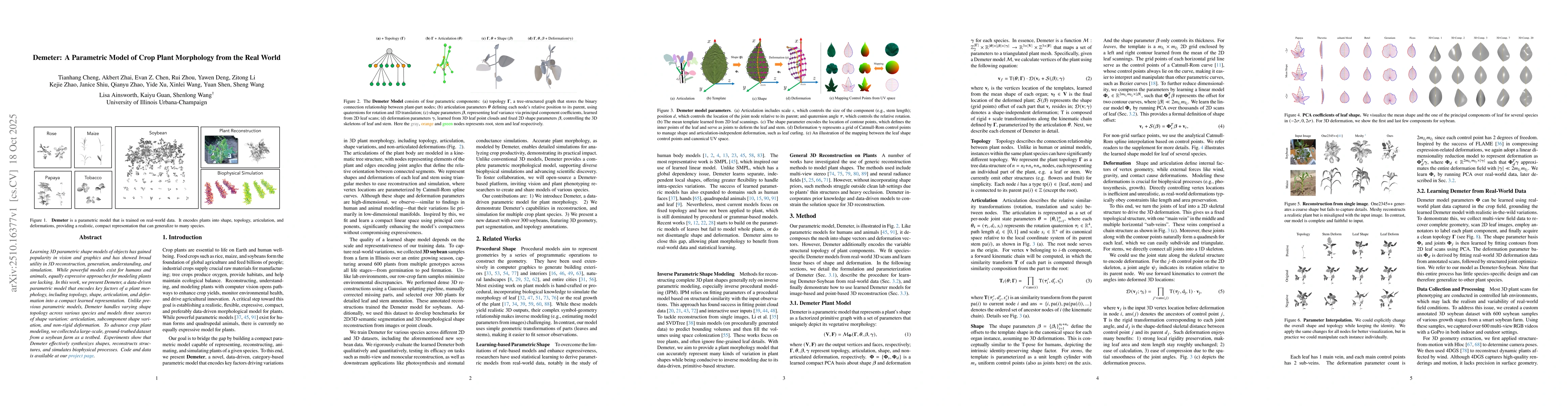 Thumbnail for Demeter: A Parametric Model of Crop Plant Morphology from the Real World